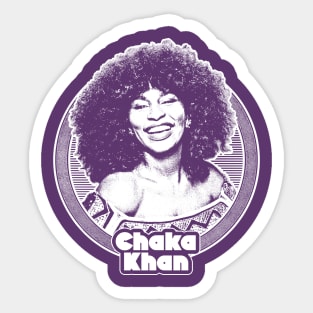 Chaka Khan //// Retro Style Fan Art Design Sticker